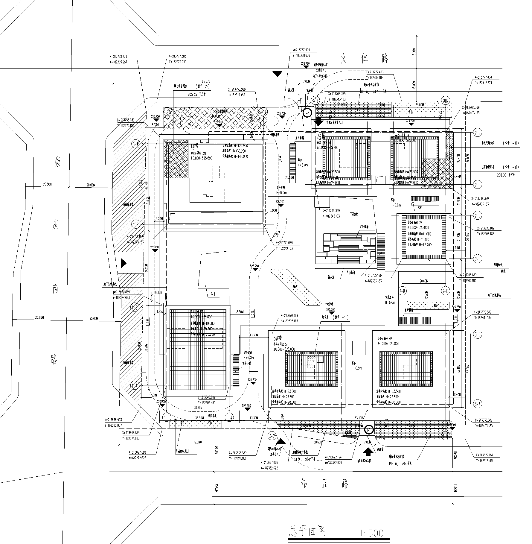 [四川]高层办公塔楼建筑设计施工图2023